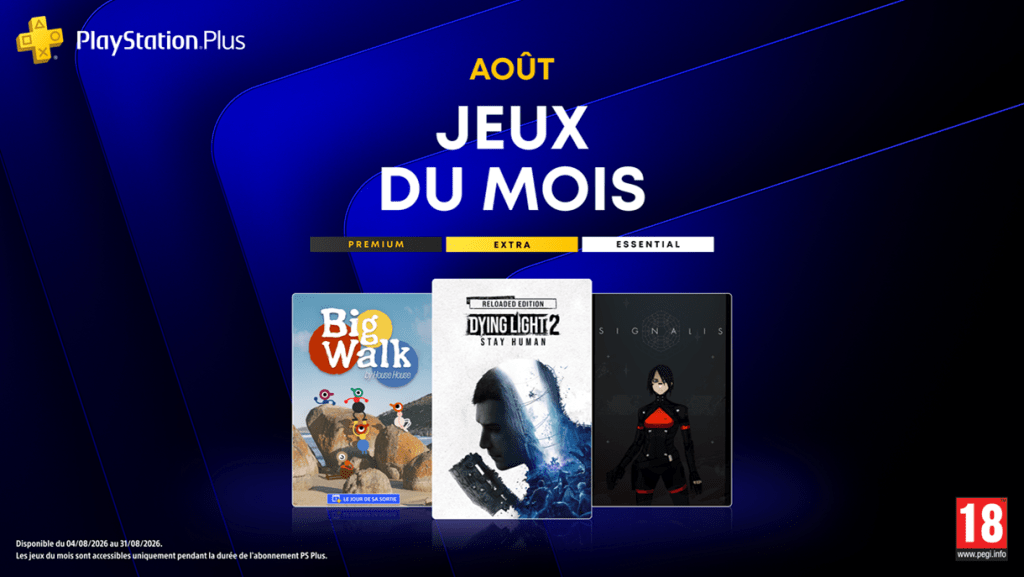 PlayStation Plus Août